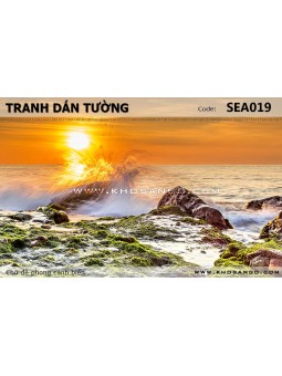 Tranh dán tường phong cảnh biển SEA019