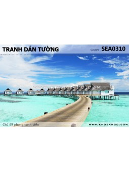 Tranh dán tường phong cảnh biển SEA310