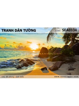 Tranh dán tường phong cảnh biển SEA334