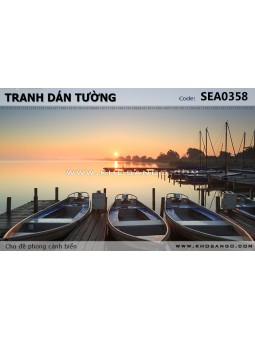 Tranh dán tường phong cảnh biển SEA358