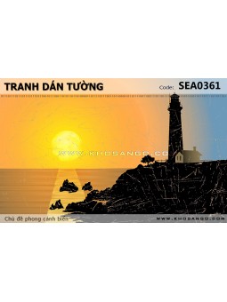 Tranh dán tường phong cảnh biển SEA361