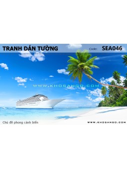 Tranh dán tường phong cảnh biển SEA046