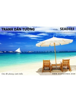 Tranh dán tường phong cảnh biển SEA483