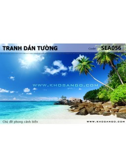 Tranh dán tường phong cảnh biển SEA056