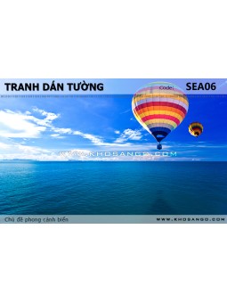 Tranh dán tường phong cảnh biển SEA06