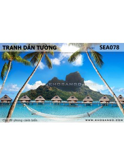 Tranh dán tường phong cảnh biển SEA078