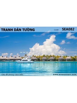 Tranh dán tường phong cảnh biển SEA082