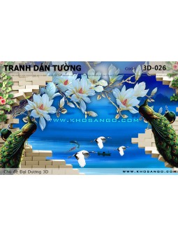 Tranh dán tường Đại Dương 3D 3D-026