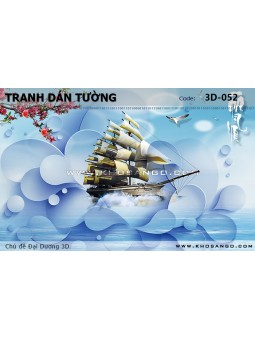 Tranh dán tường Đại Dương 3D 3D-052