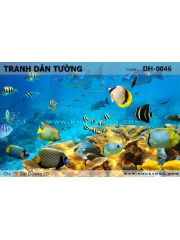 Tranh dán tường Đại Dương 3D DH-0046