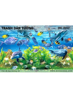 Tranh dán tường Đại Dương 3D DH-0052