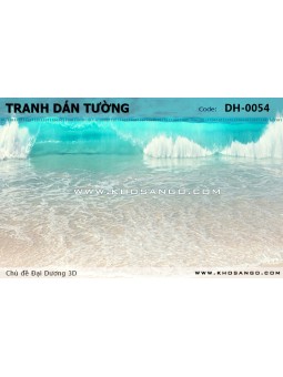 Tranh dán tường Đại Dương 3D DH-0054