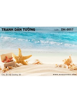 Tranh dán tường Đại Dương 3D DH-0057