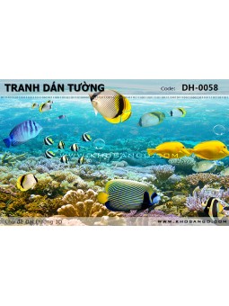 Tranh dán tường Đại Dương 3D DH-0058