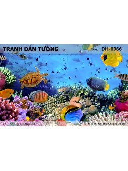 Tranh dán tường Đại Dương 3D DH-0066