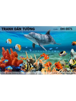 Tranh dán tường Đại Dương 3D DH-0071