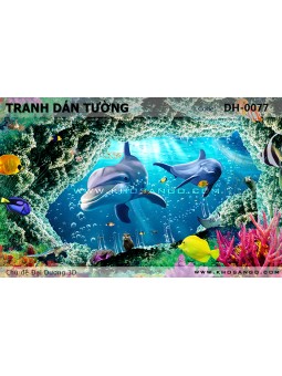 Tranh dán tường Đại Dương 3D DH-0077