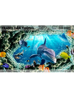 Tranh dán tường Đại Dương 3D DH-0081