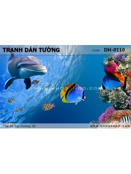 Tranh dán tường Đại Dương 3D DH-0110