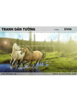 Tranh dán tường Động vật DV06