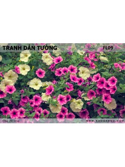 Tranh dán tường Hoa FL09