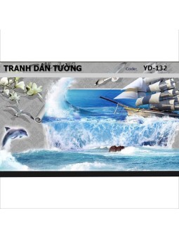 Tranh dán tường Đại Dương 3D YD-132