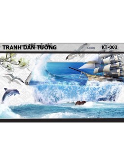 Tranh dán tường Đại Dương 3D KT-003