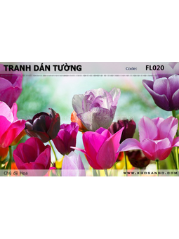 Tranh dán tường Hoa FL020