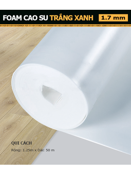 Foam Cao Su Trắng Xanh 1.7mm