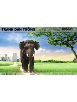 Tranh dán tường Động vật DV0107