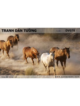 Tranh dán tường Động vật DV078