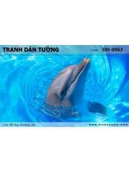 Tranh dán tường Đại Dương 3D DH-0063