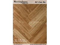 Rubber wood herringbone flooring