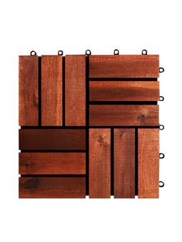 Acacia Decking Tiles 12-Red