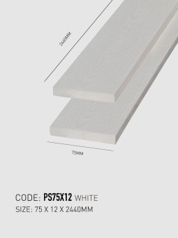 UltraWood PS75x12 White