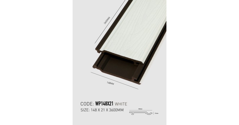 UltraWood WP148x21 White