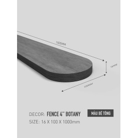 Conwood Fence 4'' Botany - 1m