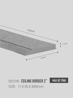 Len Tường Conwood Ceiling Border 2''