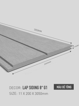 Ốp tường Conwood Lap Siding 8'' G1