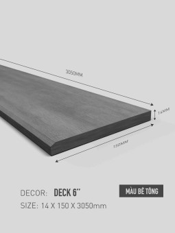 Sàn Xi Măng Conwood Deck 6'' 14mm