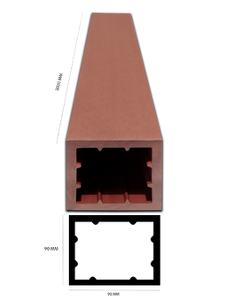 EXWood WPC EX90x90 Cedar