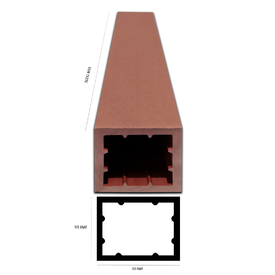 EXWood WPC EX90x90 Cedar