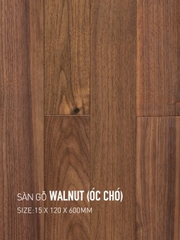 Sàn gỗ Walnut 120x600mm