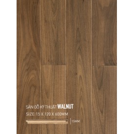 Sàn gỗ Walnut Engineered 120x600mm