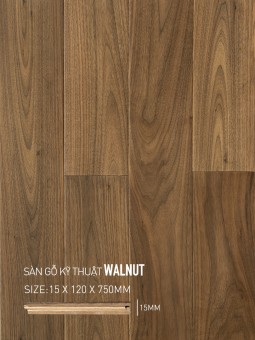 Walnut Engineered flooring 120x750mm