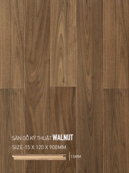 Walnut Engineered flooring 120x900mm