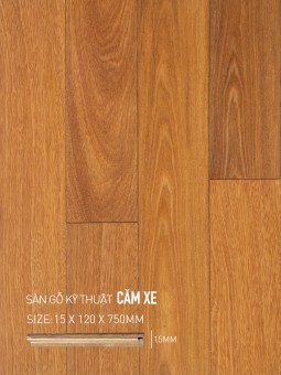 Sàn gỗ Căm Xe Engineered 120x750mm