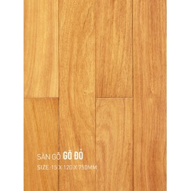 Sàn gỗ gõ đỏ 120x750mm