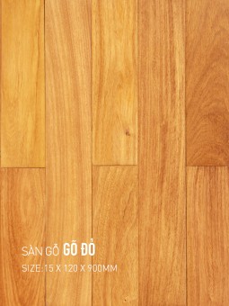 Sàn gỗ gõ đỏ 120x900mm