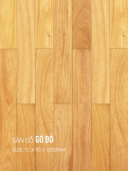 Sàn gỗ gõ đỏ 90x1050mm